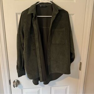 Zara oversized button up